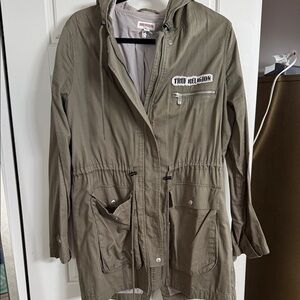 True Religion Women's Khaki Utility Jacket